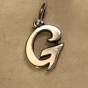James Avery - “G” Script Initial Charm